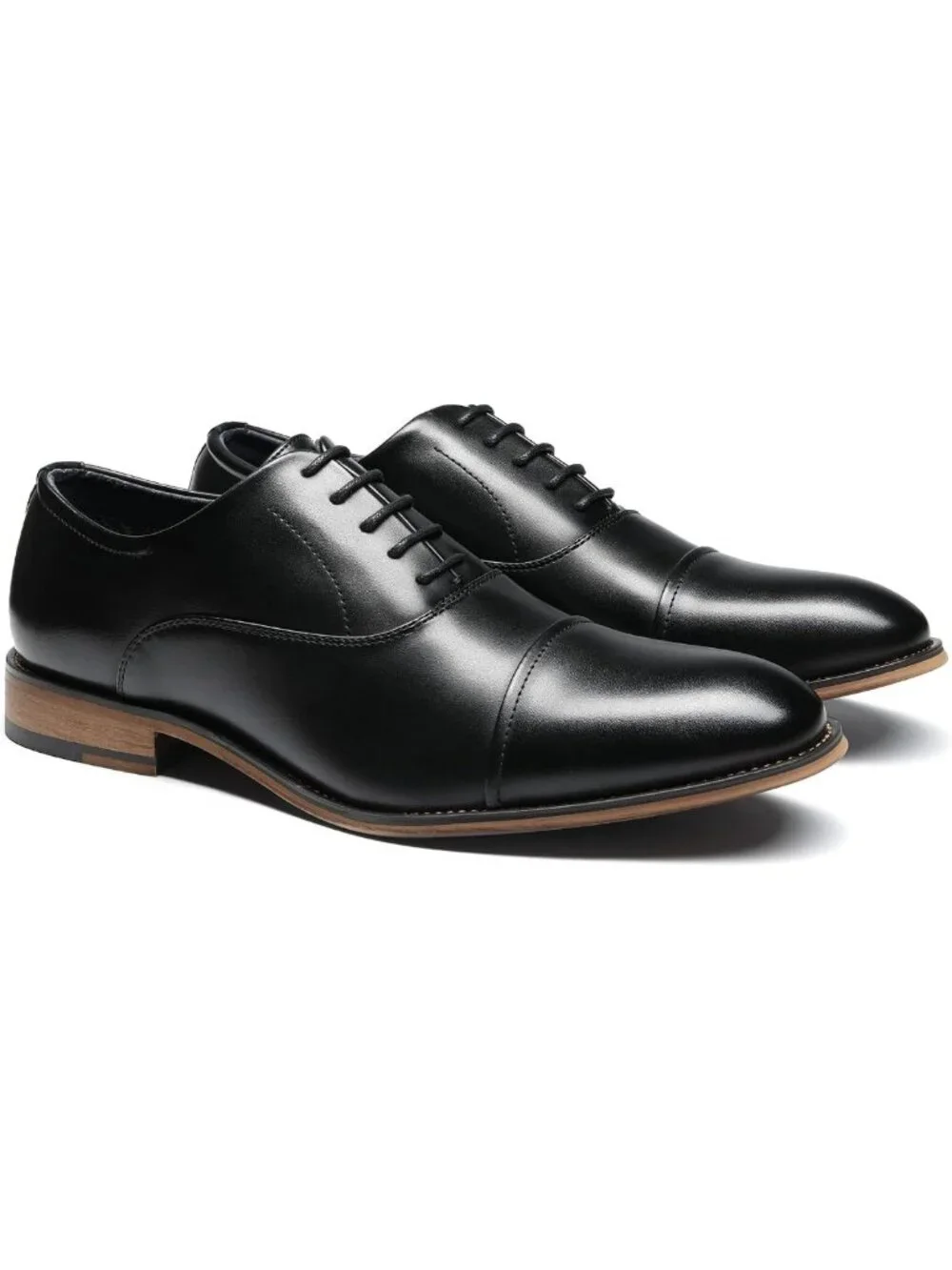 Stylish Men's Cap-Toe Formal Dress Shoes for Business & Special Occasions